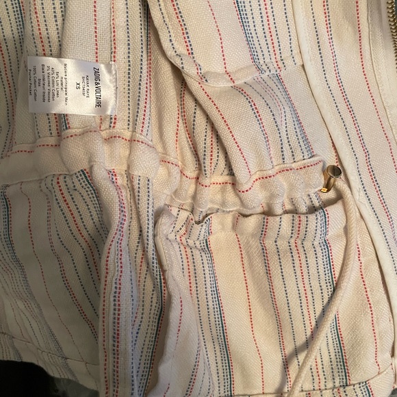 ZADIG&VOLTAIRE IVORY STRIPED JACKET - Picture 6 of 8